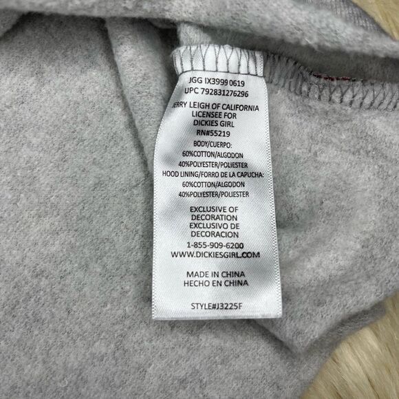 Dickies grey sweatshirt crop hoodie size medium - Picture 5 of 7